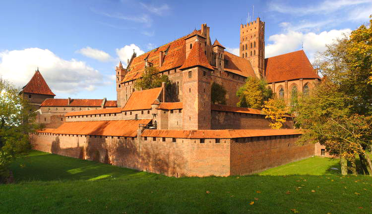 il Castello di Malbork in Polonia