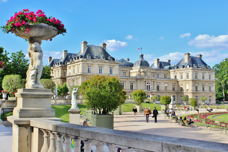Luxembourg Palace and gardens, a tranquil stop in Paris.